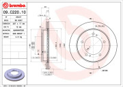 09.C220.10 Brzdový kotúč PRIME LINE BREMBO