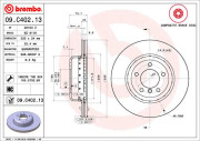 09.C402.13 Brzdový kotúč BREMBO NAO LINE BREMBO