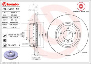 09.C403.13 Brzdový kotúč BREMBO NAO LINE BREMBO