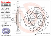 09.C505.33 Brzdový kotúč CO-CAST DISCS LINE BREMBO