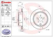 09.C662.11 Brzdový kotúč COATED DISC LINE BREMBO