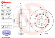 09.C711.11 Brzdový kotúč COATED DISC LINE BREMBO