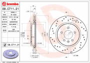 09.C711.21 Brzdový kotúč COATED DISC LINE BREMBO