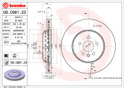 09.C981.23 Brzdový kotúč HIGH PERFORMANCE SPORT KIT LINE BREMBO