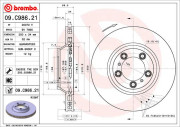 09.C986.21 Brzdový kotúč COATED DISC LINE BREMBO