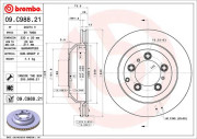 09.C988.21 Brzdový kotúč COATED DISC LINE BREMBO