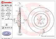 09.D070.23 Brzdový kotúč HIGH PERFORMANCE SPORT KIT LINE BREMBO