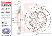 09.D174.43 Brzdový kotúč CO-CAST DISCS LINE BREMBO