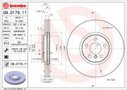 09.D179.11 Brzdový kotúč COATED DISC LINE BREMBO