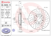 09.D209.1X Brzdový kotúč BEARING DISC LINE BREMBO