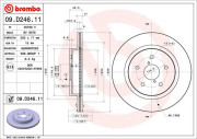 09.D246.11 Brzdový kotúč COATED DISC LINE BREMBO