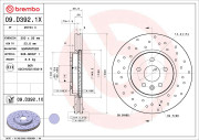 09.D392.1X Brzdový kotúč BEARING DISC LINE BREMBO