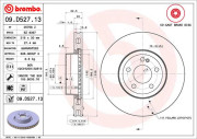 09.D527.13 Brzdový kotúč SPORT PADS HP2000 BREMBO