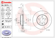 09.D570.11 Brzdový kotúč COATED DISC LINE BREMBO