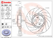 09.D601.43 Brzdový kotúč CO-CAST DISCS LINE BREMBO