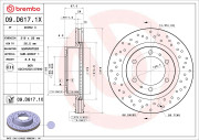 09.D617.1X Brzdový kotúč BEARING DISC LINE BREMBO