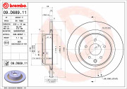 09.D689.11 Brzdový kotúč COATED DISC LINE BREMBO