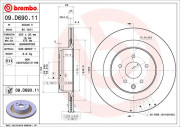 09.D690.11 Brzdový kotúč COATED DISC LINE BREMBO