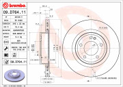 09.D764.11 Brzdový kotúč COATED DISC LINE BREMBO