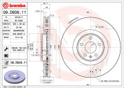 09.D938.11 Brzdový kotúč COATED DISC LINE BREMBO