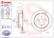 09.E525.11 Brzdový kotúč COATED DISC LINE BREMBO