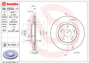 09.E533.11 Brzdový kotúč COATED DISC LINE BREMBO