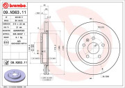 09.N363.11 Brzdový kotúč COATED DISC LINE BREMBO