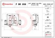 F BR 058 Brzdový strmeň PRIME LINE BREMBO