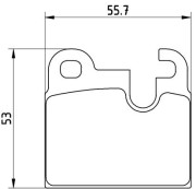 P 06 004 Sada brzdových platničiek kotúčovej brzdy PRIME LINE BREMBO