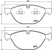 P 06 058 Sada brzdových platničiek kotúčovej brzdy PRIME LINE BREMBO