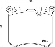 P 06 077 Sada brzdových platničiek kotúčovej brzdy PRIME LINE BREMBO