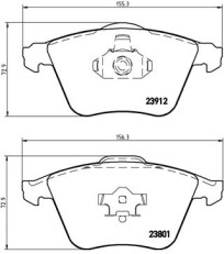 P 10 012 Sada brzdových platničiek kotúčovej brzdy PRIME LINE BREMBO