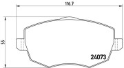 P 23 094 Sada brzdových platničiek kotúčovej brzdy PRIME LINE BREMBO