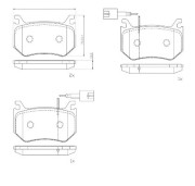 P 23 184 Sada brzdových platničiek kotúčovej brzdy PRIME LINE BREMBO