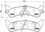 P 24 042 Sada brzdových platničiek kotúčovej brzdy PRIME LINE BREMBO