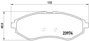 P 24 048 Sada brzdových platničiek kotúčovej brzdy PRIME LINE BREMBO