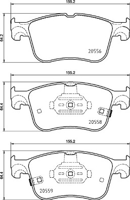 P 24 218 Sada brzdových platničiek kotúčovej brzdy PRIME LINE BREMBO