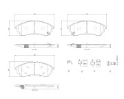 P 24 225 Sada brzdových platničiek kotúčovej brzdy PRIME LINE BREMBO