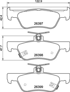 P 28 110 Sada brzdových platničiek kotúčovej brzdy PRIME LINE BREMBO