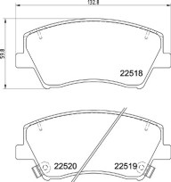 P 30 107 Sada brzdových platničiek kotúčovej brzdy PRIME LINE BREMBO