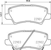 P 30 111 Sada brzdových platničiek kotúčovej brzdy PRIME LINE BREMBO