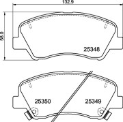 P 30 122 Sada brzdových platničiek kotúčovej brzdy PRIME LINE BREMBO