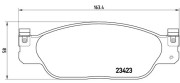 P 36 012 Sada brzdových platničiek kotúčovej brzdy PRIME LINE BREMBO