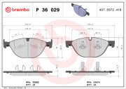 P 36 029 Sada brzdových platničiek kotúčovej brzdy PRIME LINE BREMBO