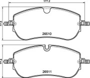 P 36 038 Sada brzdových platničiek kotúčovej brzdy PRIME LINE BREMBO