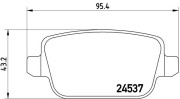 P 44 017 Sada brzdových platničiek kotúčovej brzdy PRIME LINE BREMBO