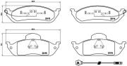 P 50 039 Sada brzdových platničiek kotúčovej brzdy PRIME LINE BREMBO