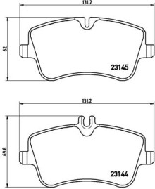 P 50 046 Sada brzdových platničiek kotúčovej brzdy PRIME LINE BREMBO