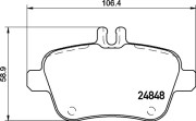 P 50 135 Sada brzdových platničiek kotúčovej brzdy PRIME LINE BREMBO