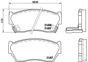 P 56 027 Sada brzdových platničiek kotúčovej brzdy PRIME LINE BREMBO